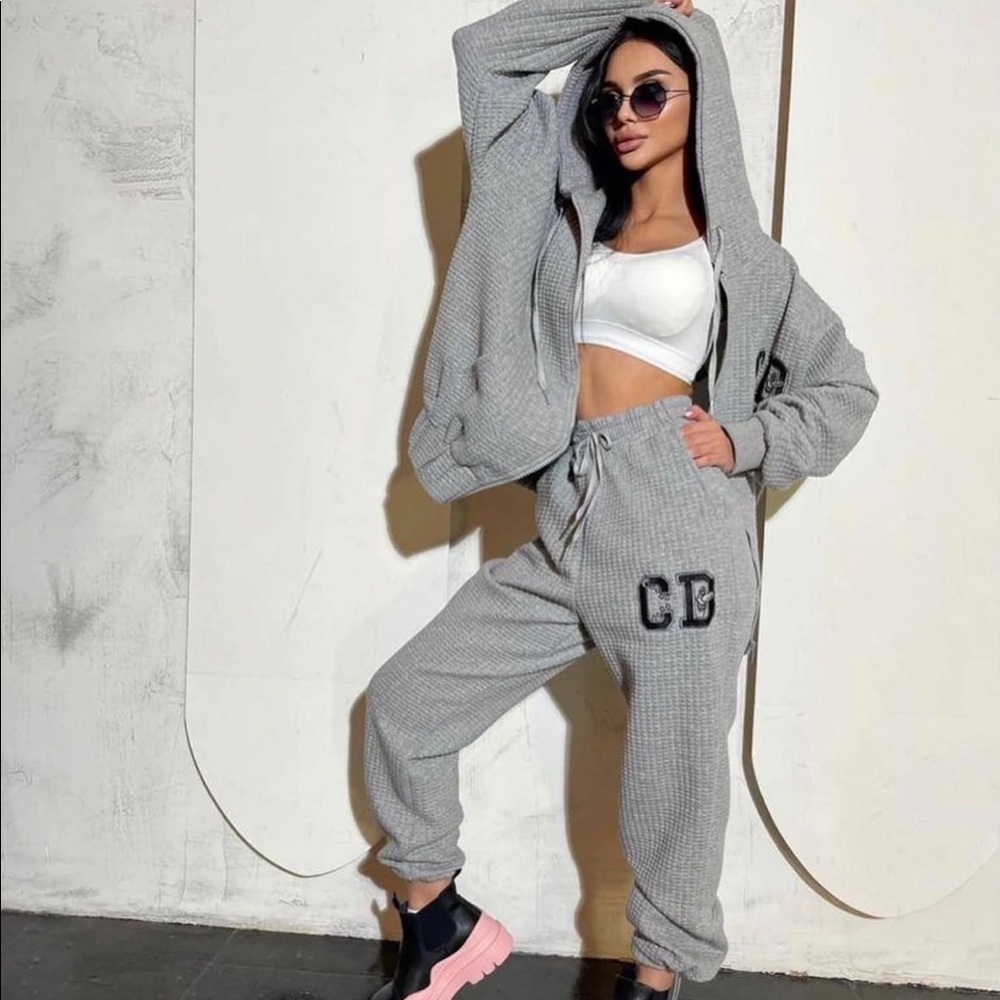 Cd gray jogger set showroomglamdolls